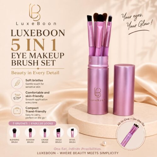 Luxeboon 5 in 1 eye makeup Brush set